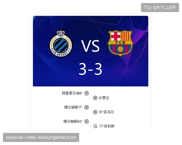 巴萨无力反击布鲁日，防守漏洞频现，晋级形势堪忧，巴萨主场不败纪录